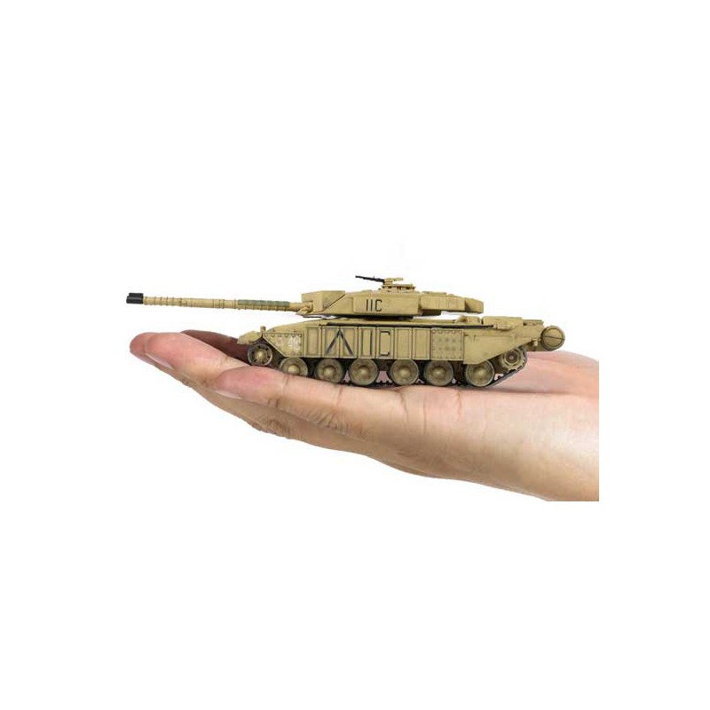 Radio -kontrollierter Wagen bei 1/72 MBT Challenger Desert R/C 1/72 | Scientific-MHD