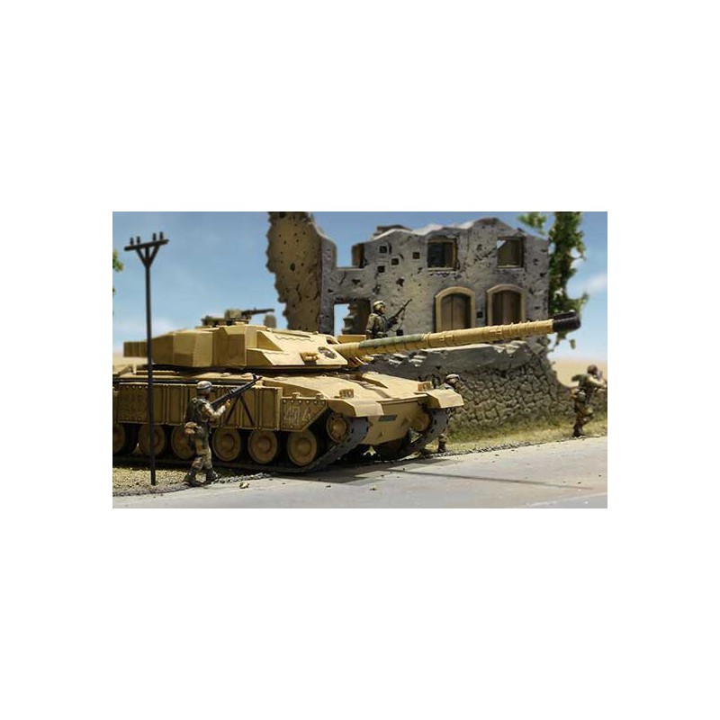 Radio -kontrollierter Wagen bei 1/72 MBT Challenger Desert R/C 1/72 | Scientific-MHD