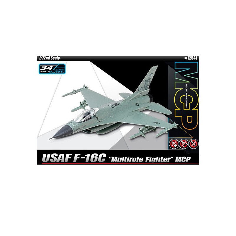USAF F-16C MCP 1/72 Kunststoffebene Modell | Scientific-MHD