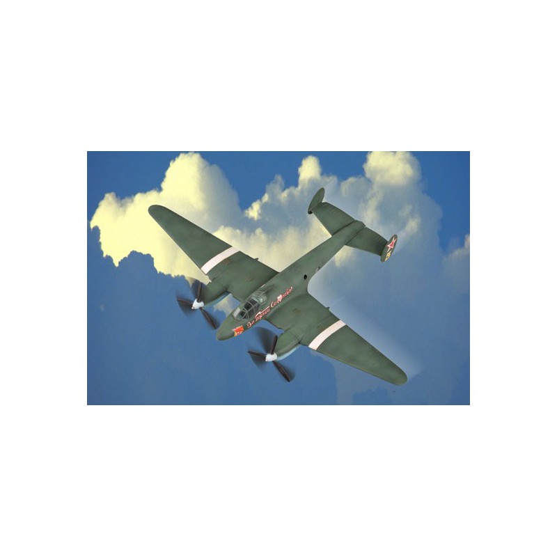 Sowjetisches PE-2-Kunststoffflugzeugmodell 1/72 | Scientific-MHD