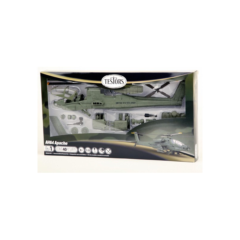 Plastikhubschraubermodell Apache Helicopter 1/32 | Scientific-MHD