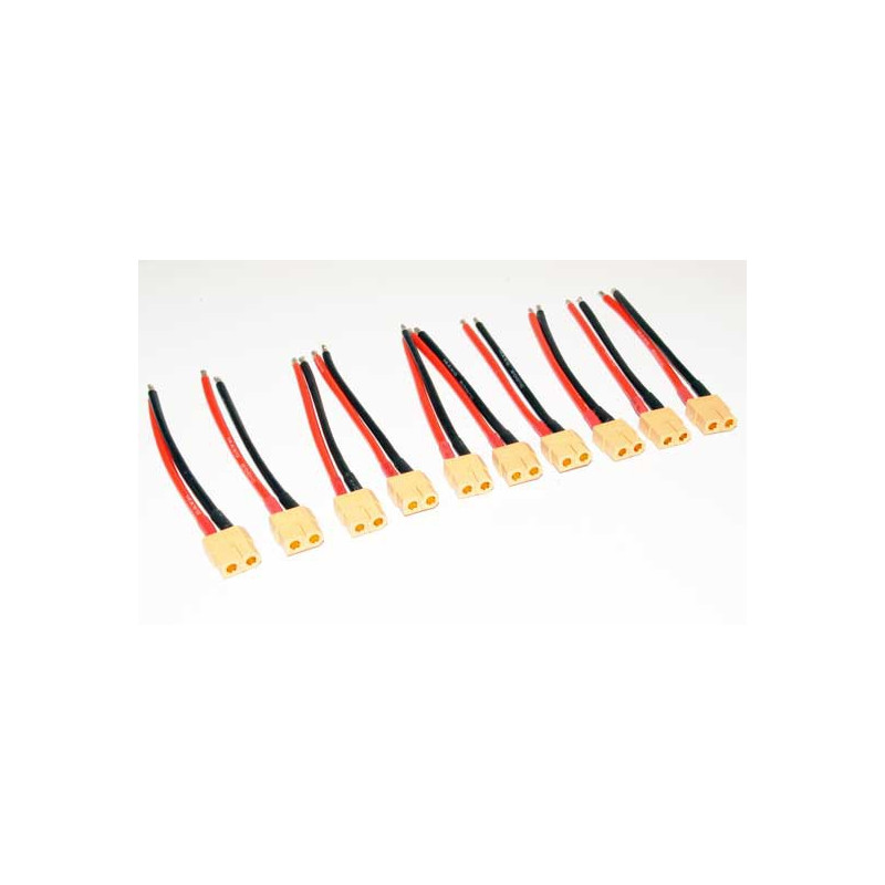 Ladegerät gegen Anschuldigungen für Radiocheted Device 10 Kabel 10 cm + XT60 Weibchen | Scientific-MHD