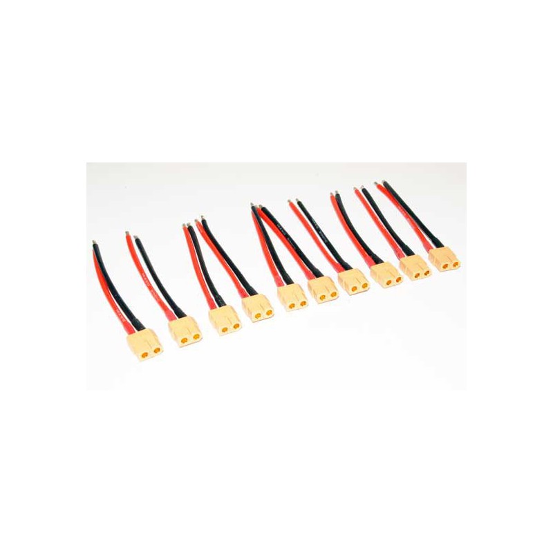 Ladegerät gegen Anschuldigungen für Radiocheted Device 10 Kabel 10 cm + XT60 Weibchen | Scientific-MHD