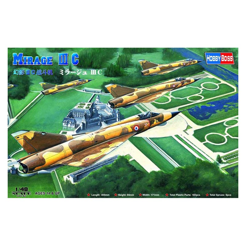 Mirage Plastic Model Mirage III C Französisch AF 1/48 | Scientific-MHD