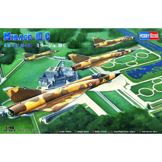 Mirage Plastic Model Mirage III C Französisch AF 1/48 | Scientific-MHD