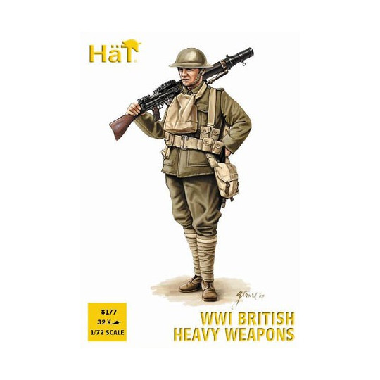 Englische Schwerwaffen Figur im Zweiten Weltkrieg 1/72 | Scientific-MHD