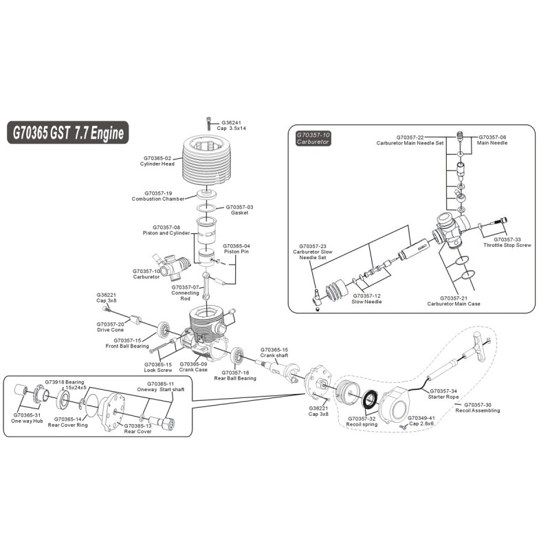 Funkhitzemotor CEN NX76 Genesis .46 | Scientific-MHD