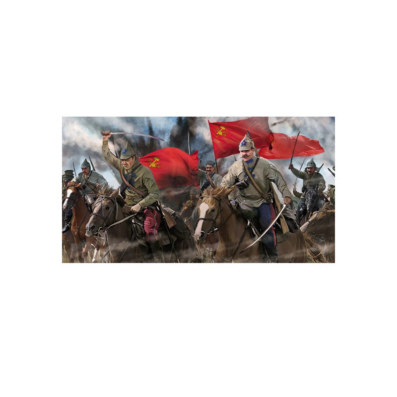 Rote Kavallerie -Figur eins. Sommer 1/72 | Scientific-MHD