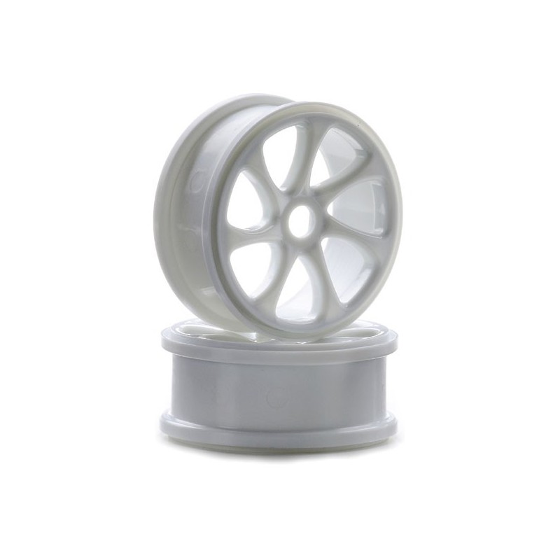 Radio -kontrollierte Autozubehör Felgen 7 Zweige 1/8 Weiß | Scientific-MHD