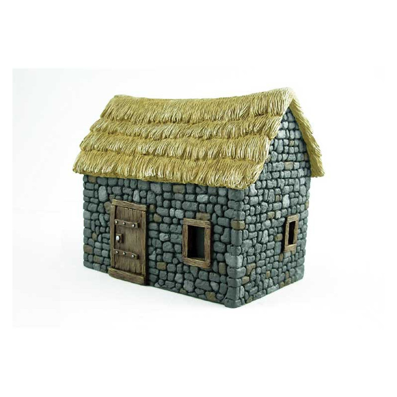Diorama -Modell montiert und bemalt, kleines Steinhaus1/48 | Scientific-MHD