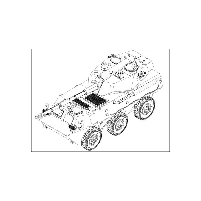Kunststofftankmodell Kunststoff PTL02 Tank Zerstörer 1/35 | Scientific-MHD