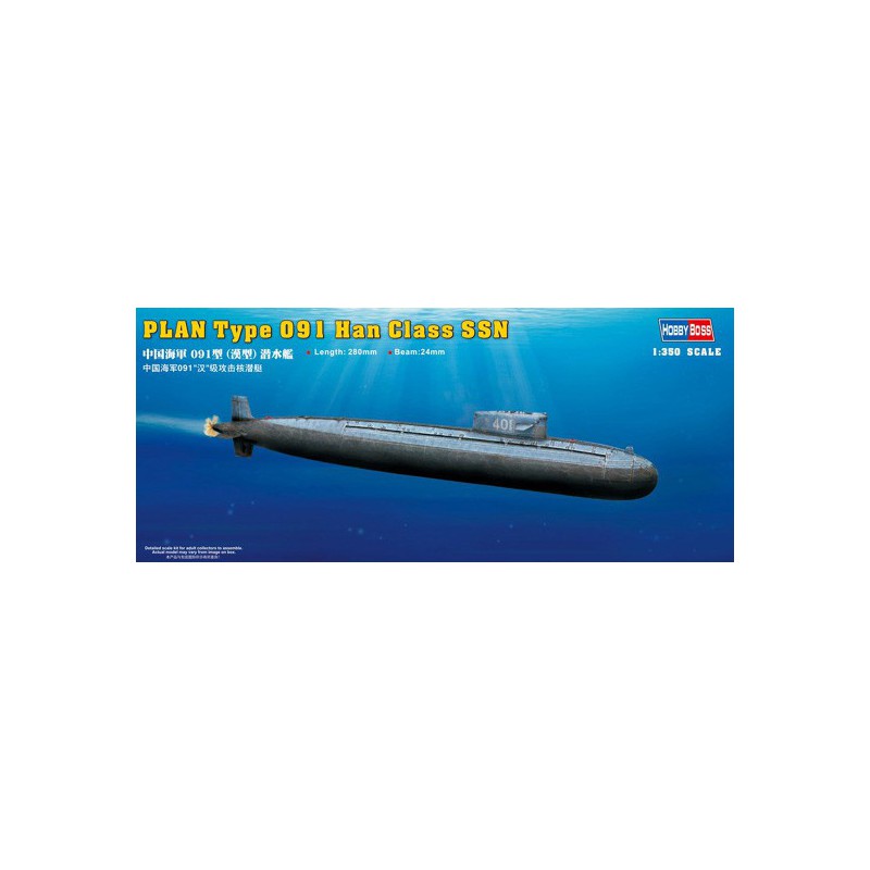 Plastikbootmodell Typ 091 Han Class Submarine | Scientific-MHD