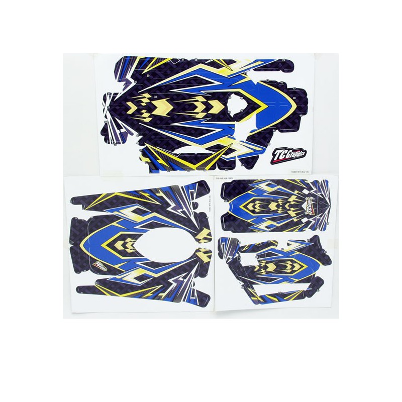 Blue Decorative Sticker Accessoire MT4 | Scientific-MHD