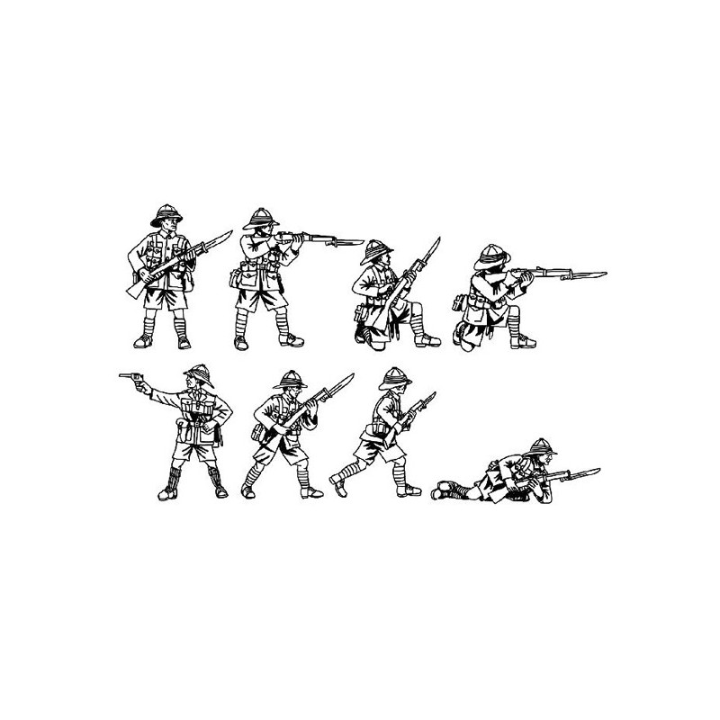 Britische Infanterie -Figur im Zweiten Weltkrieg 1/72 | Scientific-MHD