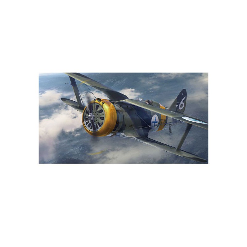 Polikarpov I-153 Kunststoffebene Modell „Finnische Luftwaffe“ | Scientific-MHD