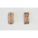 Doppelscheibenscheibenbootbeschläge in Walnuss, Durchmesser. 10 mm | Scientific-MHD Doppelscheibenscheibenbootbeschläge in Walnuss, Durchmesser. 10 mm | Scientific-MHD