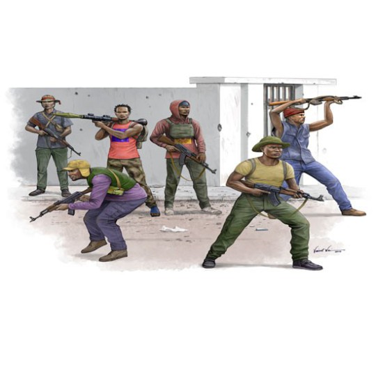 Afrikanische Freiheitskämpfer Figurine