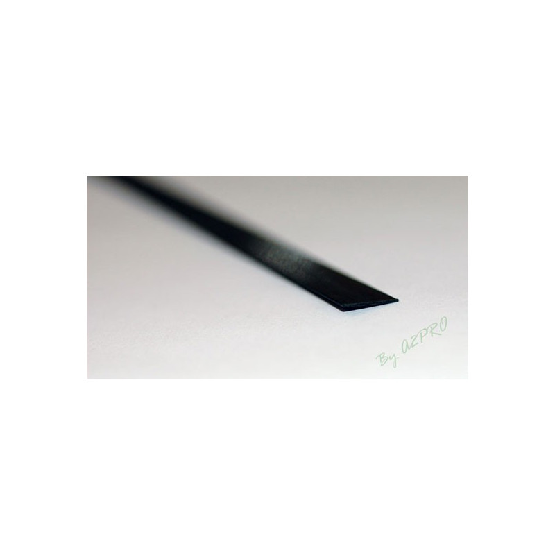 Flachprofil Kohlenstoffmaterial 10/0,4 mm 1m | Scientific-MHD