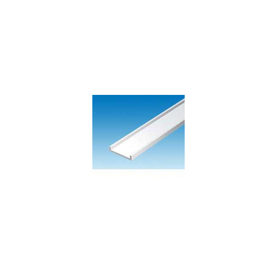 Polystyrolmaterial "u" ​​L.4,77x355 mm | Scientific-MHD