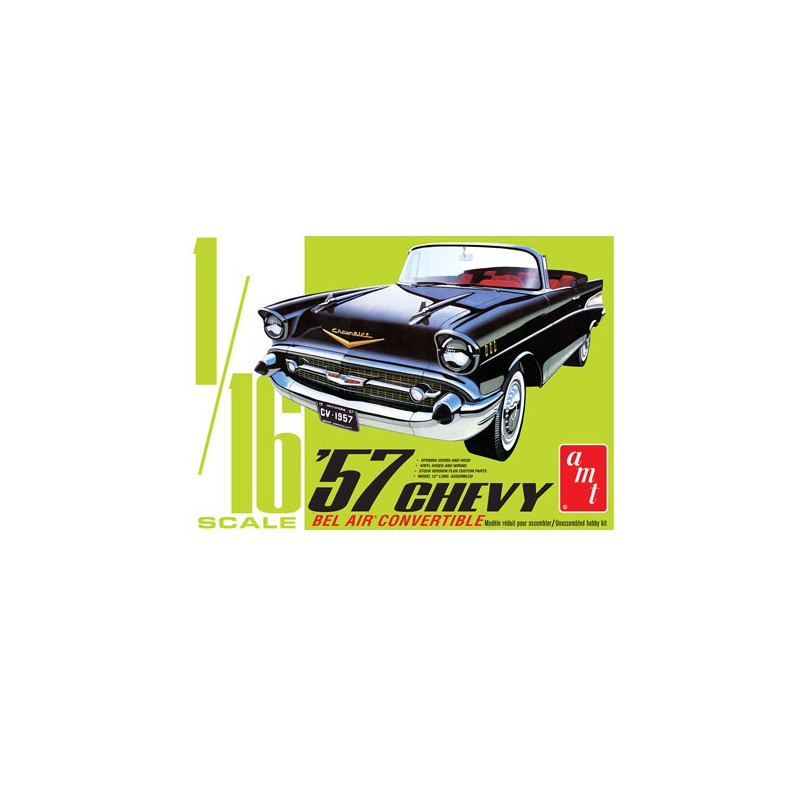 Kunststoffauto Modell 1957 Chevy Bel Air Cabrio 1:16 | Scientific-MHD