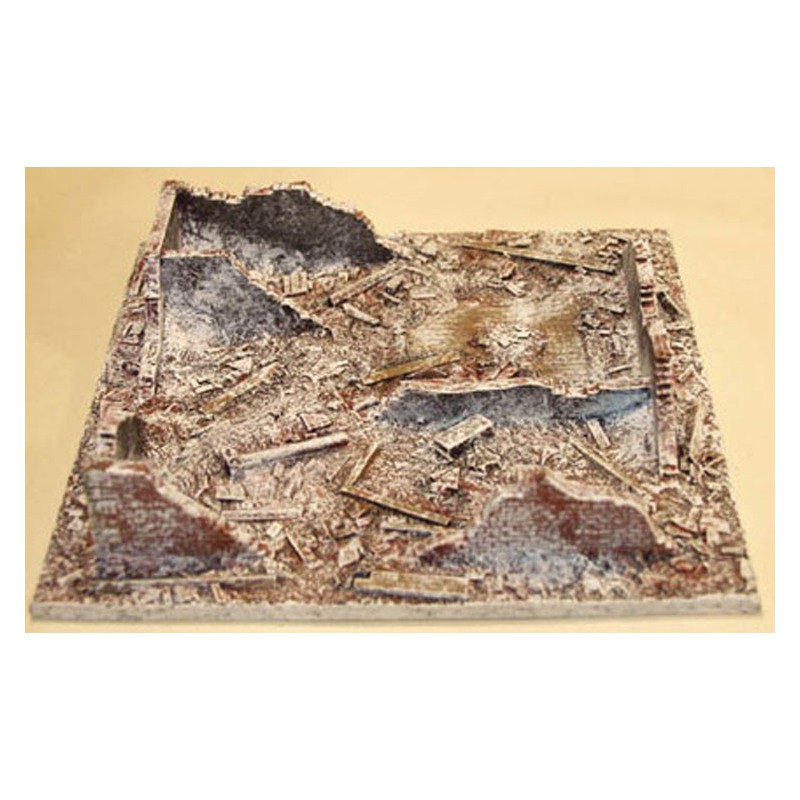 Diorama Mountte montiert und gemaltes Kursk -Verstärkungsruinen 20/25mm | Scientific-MHD