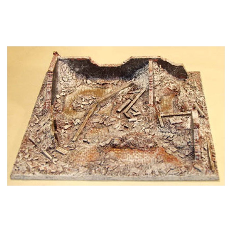 Diorama Macket montierte und gemalte Staling -Ruinen. Winter20/25mm | Scientific-MHD