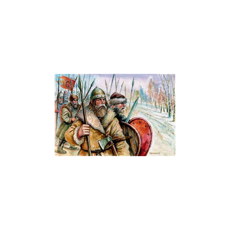 Russische Figur Medievaux im Winter 1/72 | Scientific-MHD
