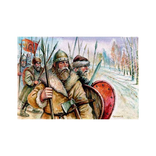 Russische Figur Medievaux im Winter 1/72 | Scientific-MHD