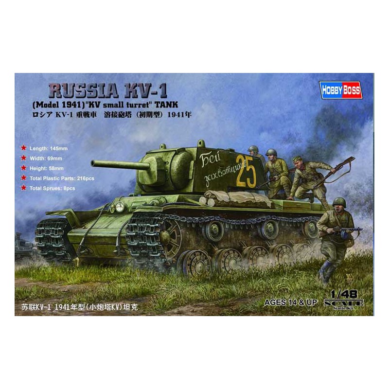 Russland KV-1 Modell des Kunststoffmodells 1941 ... 1/48 | Scientific-MHD