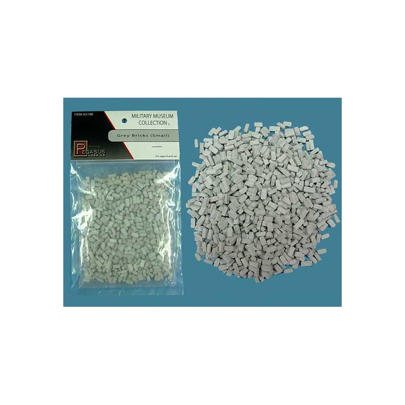 Diorama -Modell montiert und gestrichen kleine graue Ziegel 1/48 | Scientific-MHD