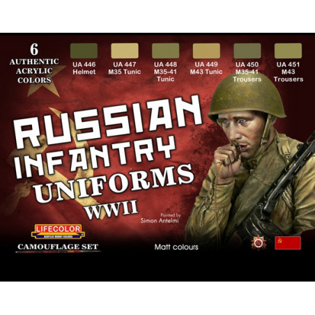 Acrylfarbe Set 6 United Shades. Russen im Zweiten Weltkrieg | Scientific-MHD