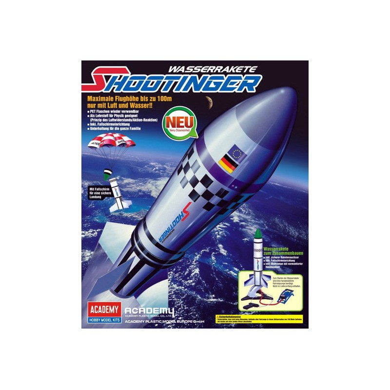 Kunststoff -Plastikmodell für Wasserraketen | Scientific-MHD